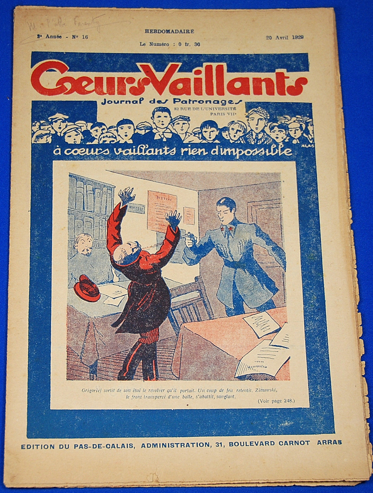 Coeurs Vaillants n°16 de 1929