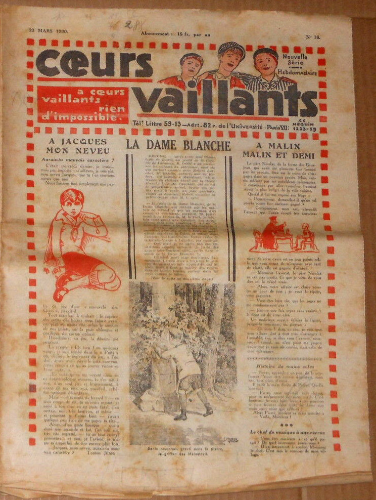 Coeurs Vaillants n°16 de 1930
