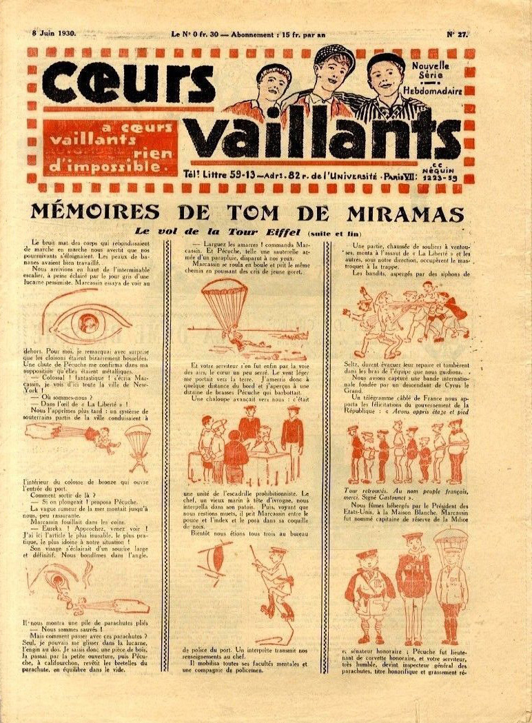 Coeurs Vaillants n°27 de 1930