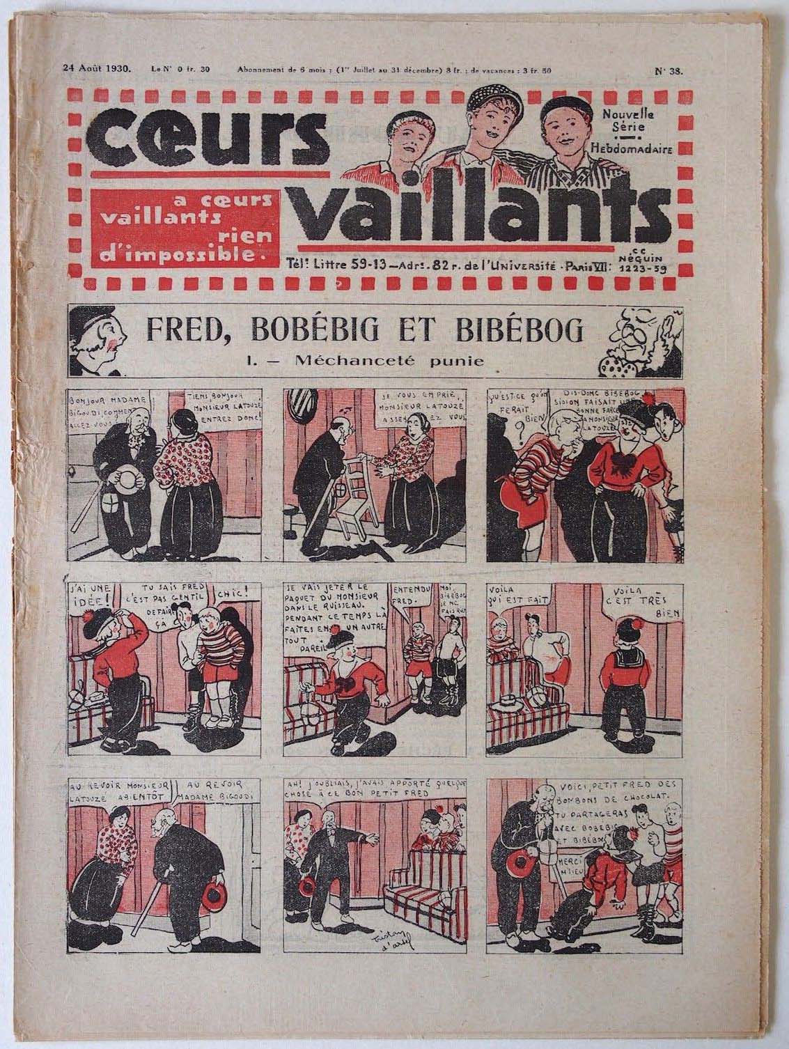 Coeurs Vaillants n°38 de 1930