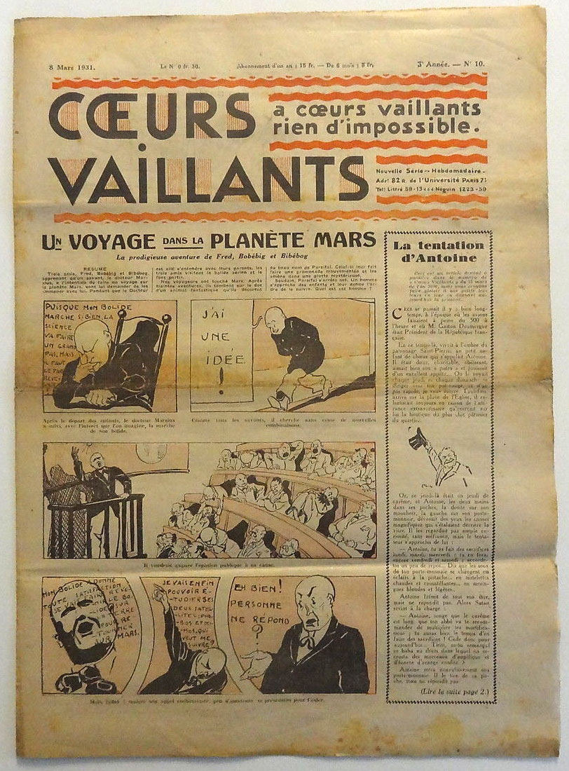 Coeurs Vaillants n°10 de 1931