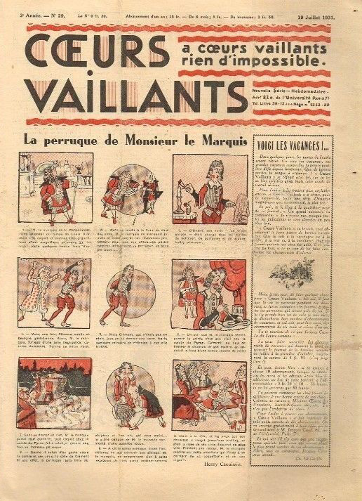 Coeurs Vaillants n°29 de 1931
