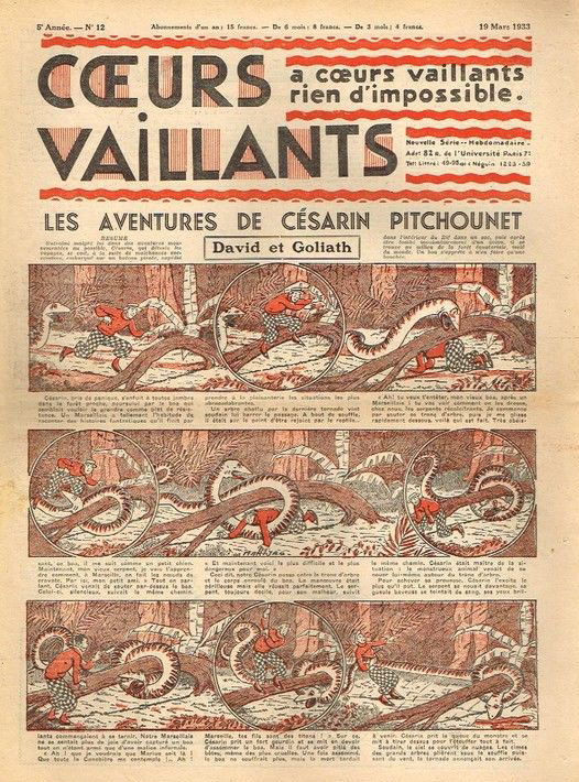 Coeurs Vaillants n°12 de 1933