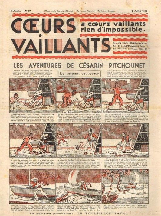 Coeurs Vaillants n°27 de 1933