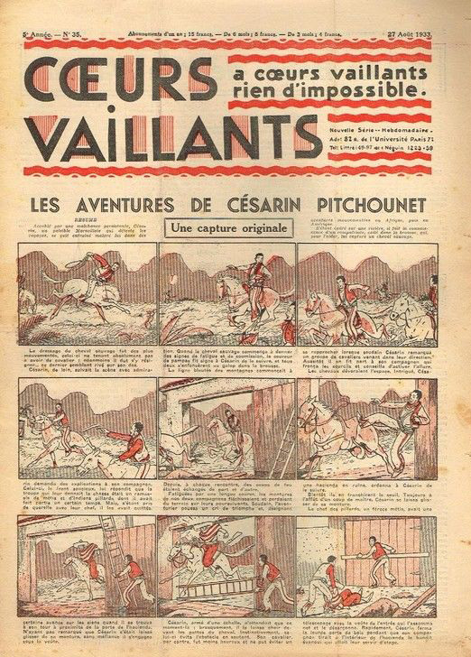 Coeurs Vaillants n°35 de 1933