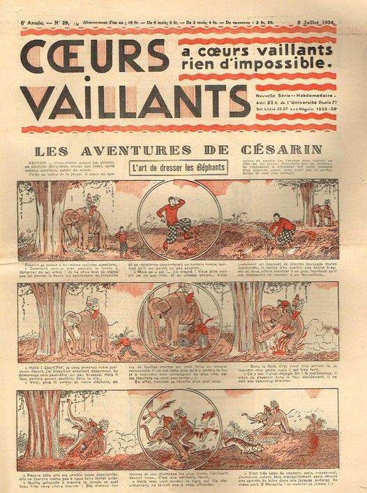 Coeurs Vaillants n°28 de 1934