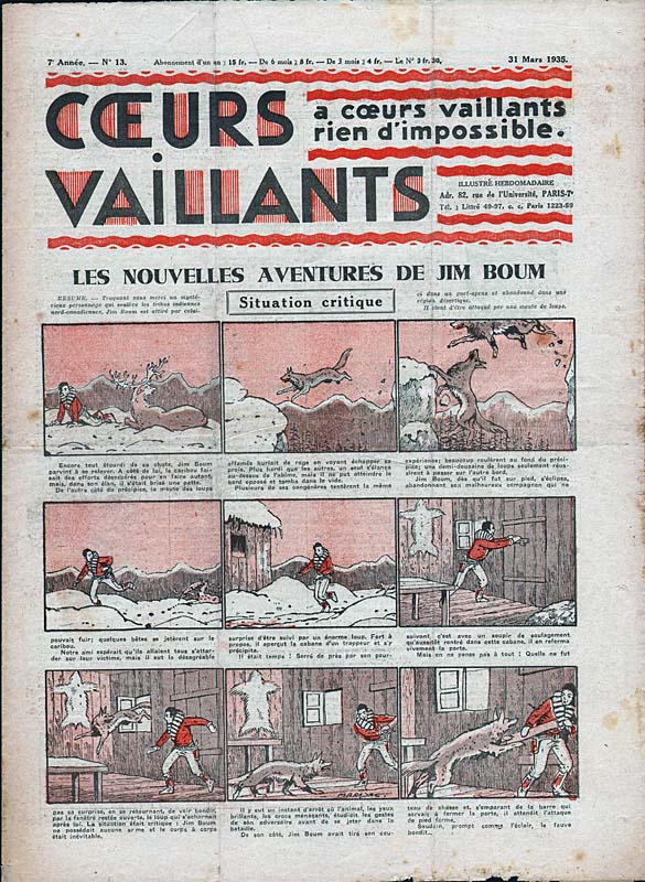 Coeurs Vaillants n°13 de 1935