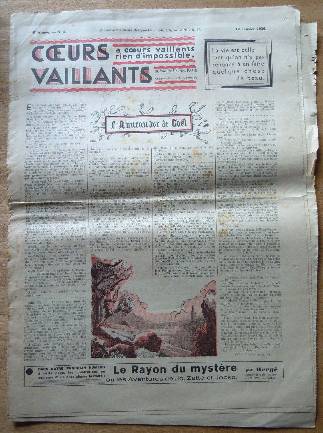 Coeurs Vaillants n°2 de 1936