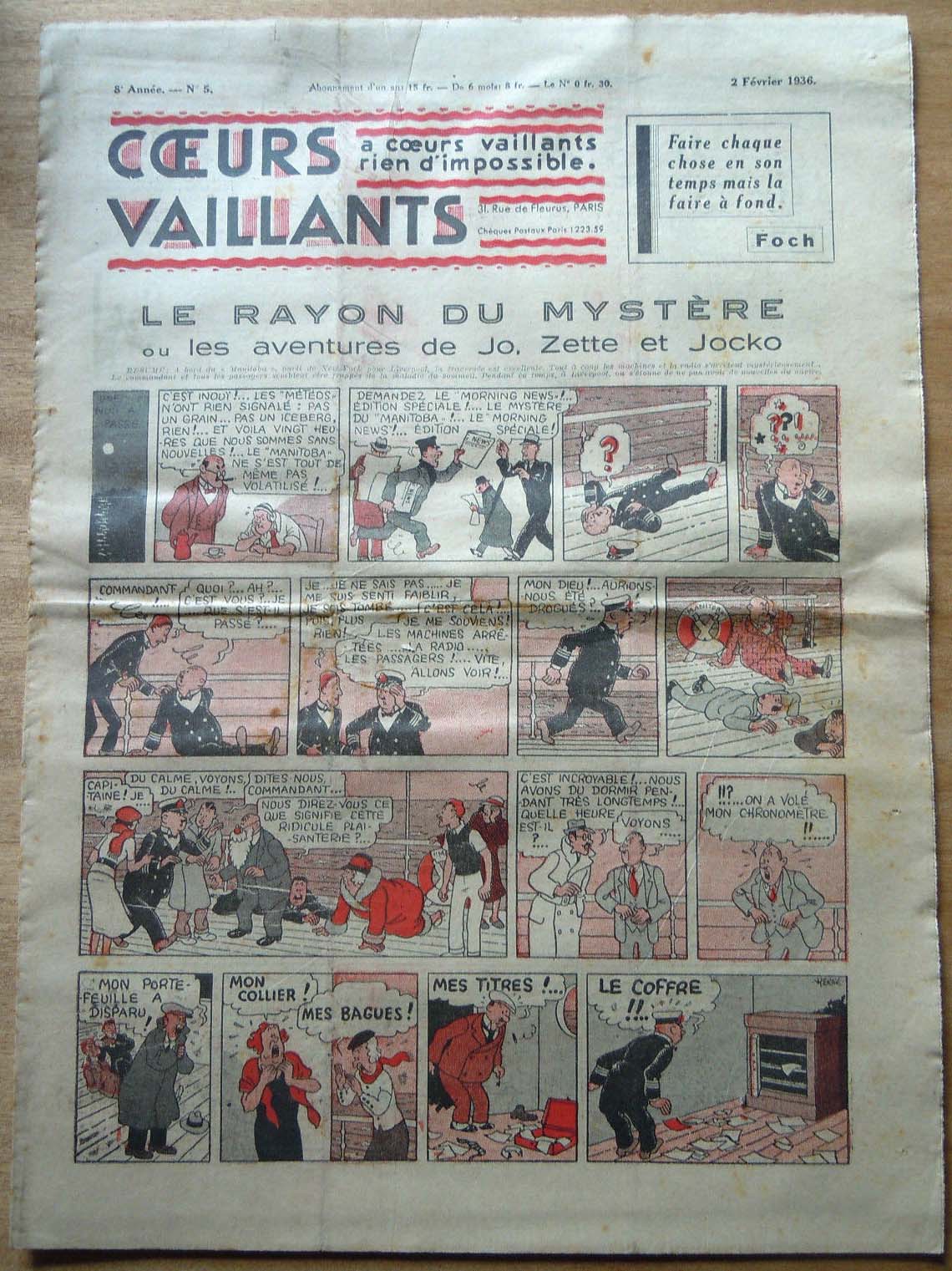 Coeurs Vaillants n°5 de 1936