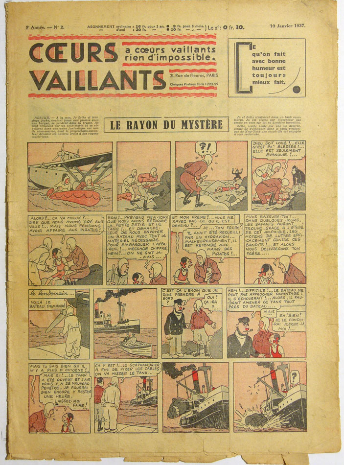 Coeurs Vaillants n°2 de 1937
