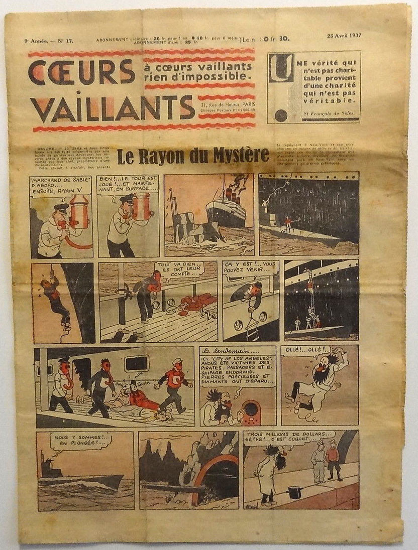 Coeurs Vaillants n°17 de 1937