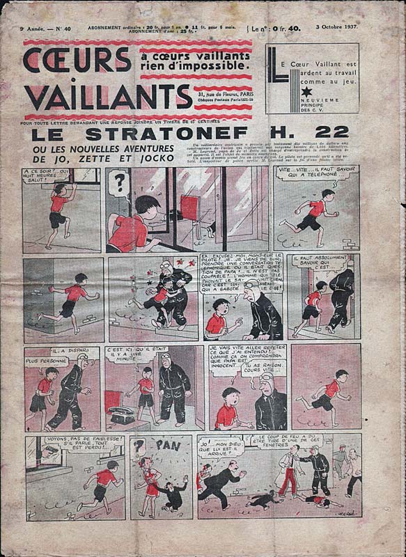 Coeurs Vaillants n°40 de 1937