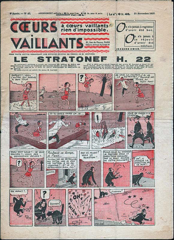 Coeurs Vaillants n°47 de 1937