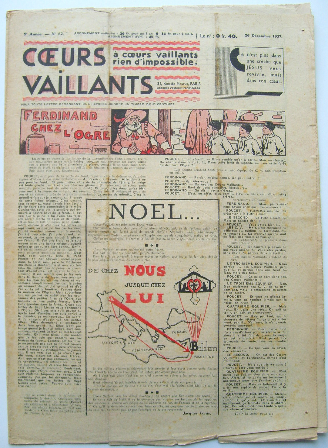 Coeurs Vaillants n°52 de 1937