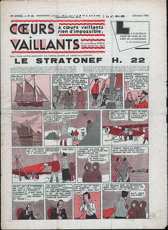 Coeurs Vaillants n°40 de 1938