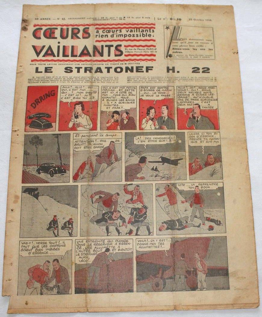 Coeurs Vaillants n°43 de 1938