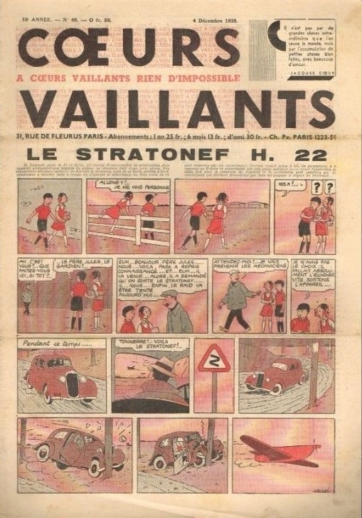Coeurs Vaillants n°49 de 1938