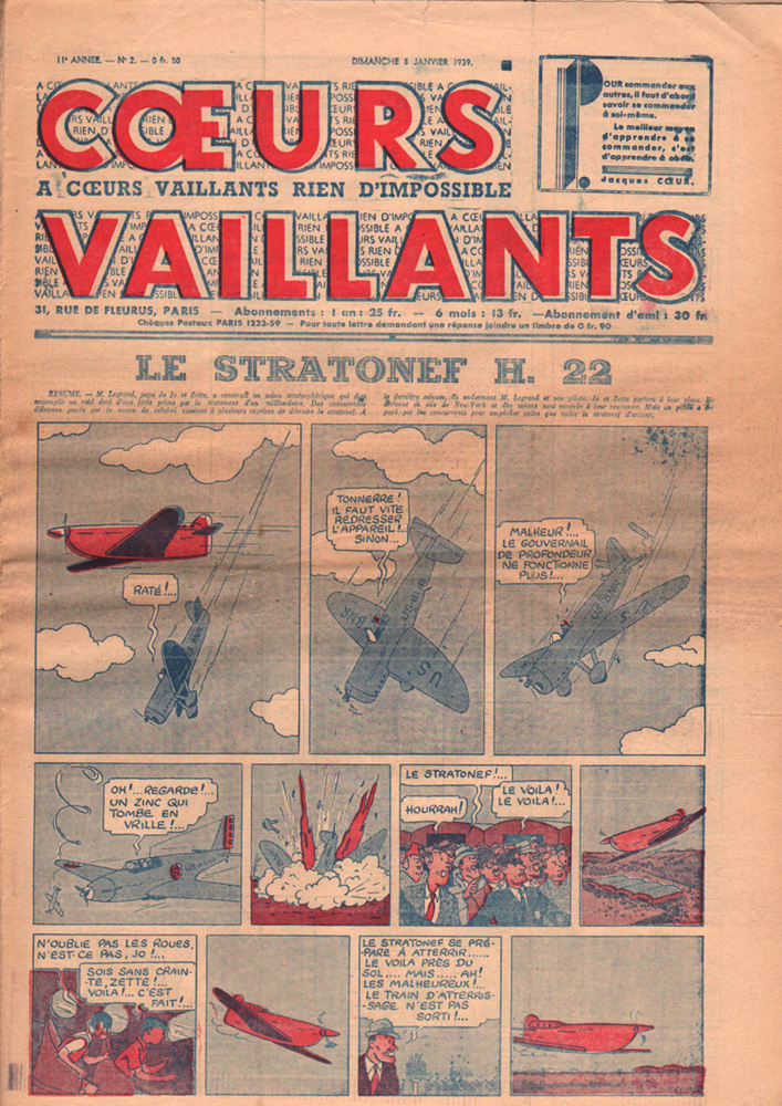 Coeurs Vaillants n°2 de 1939