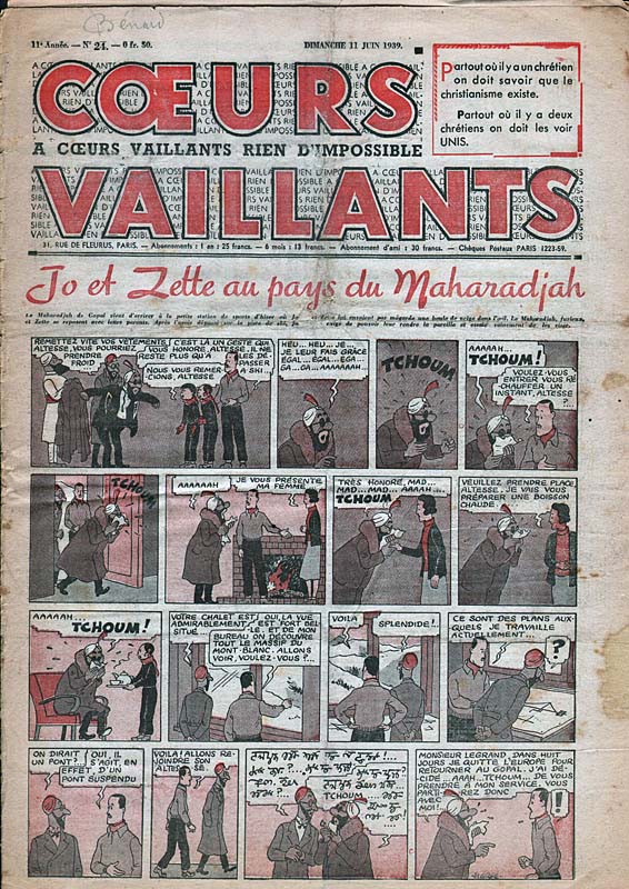 Coeurs Vaillants n°24 de 1939