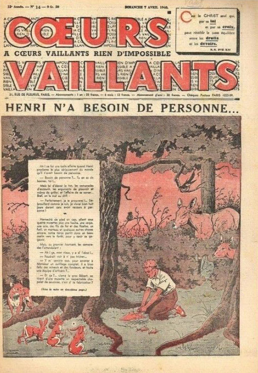 Coeurs Vaillants n°14 de 1940