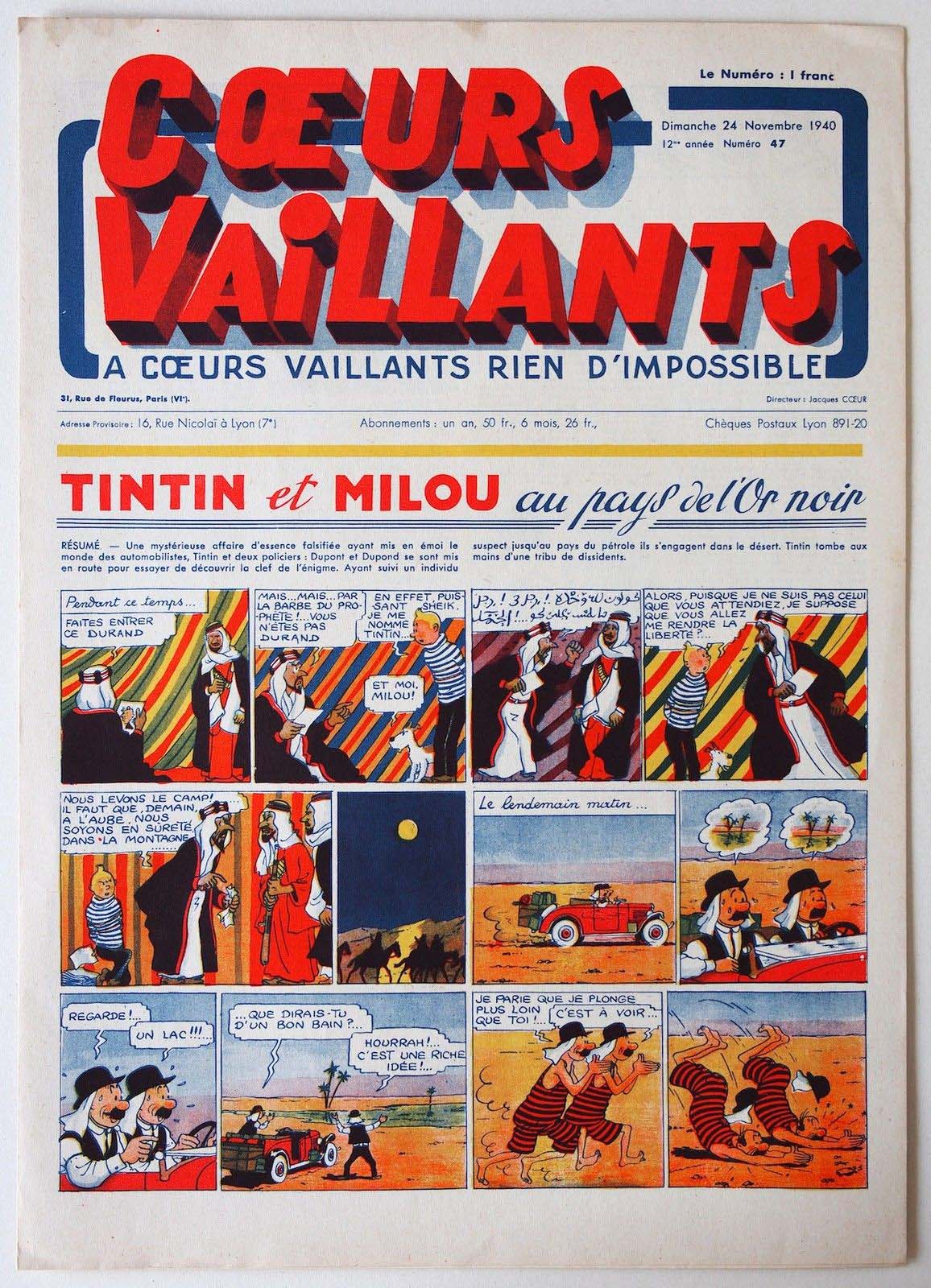 Coeurs Vaillants n°47 de 1940