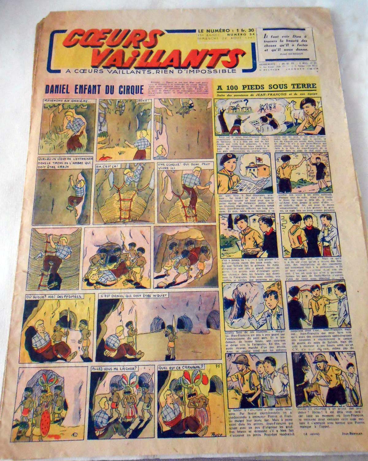 Coeurs Vaillants n°34 de 1943
