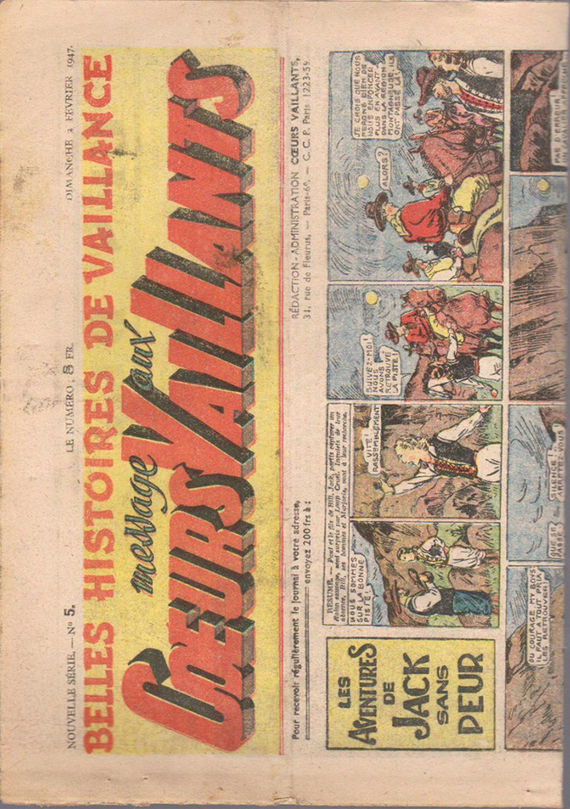 Coeurs Vaillants n°5 de 1947
