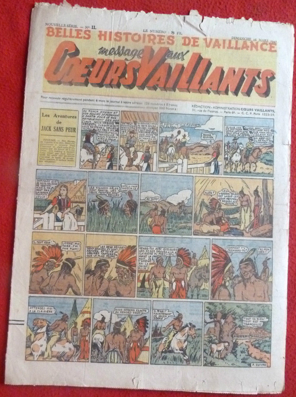 Coeurs Vaillants n°11 de 1947